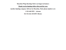Tablet Screenshot of mazatlanwingshootingclub.com
